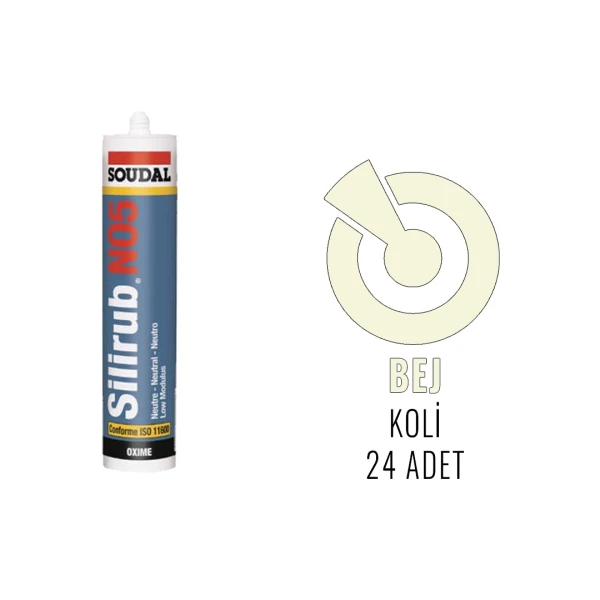 Soudal Silirub No5 - He Nötr Dış Cephe Derz Dolgu Silikonu 300 ML - 4