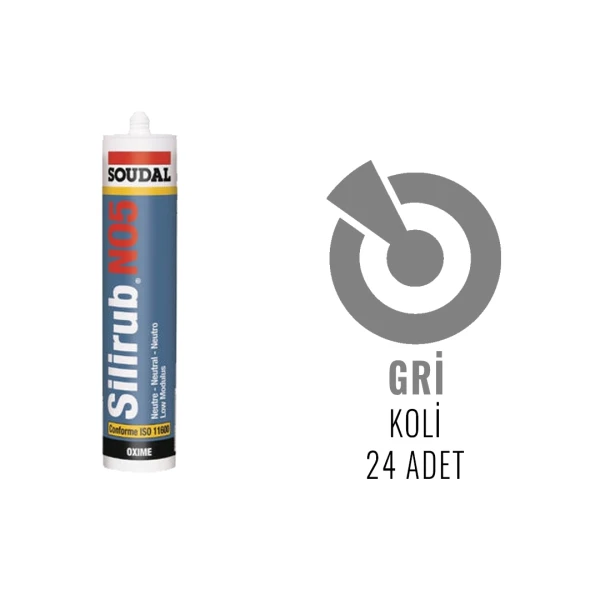 Soudal Silirub No5 - He Nötr Dış Cephe Derz Dolgu Silikonu 300 ML - 5