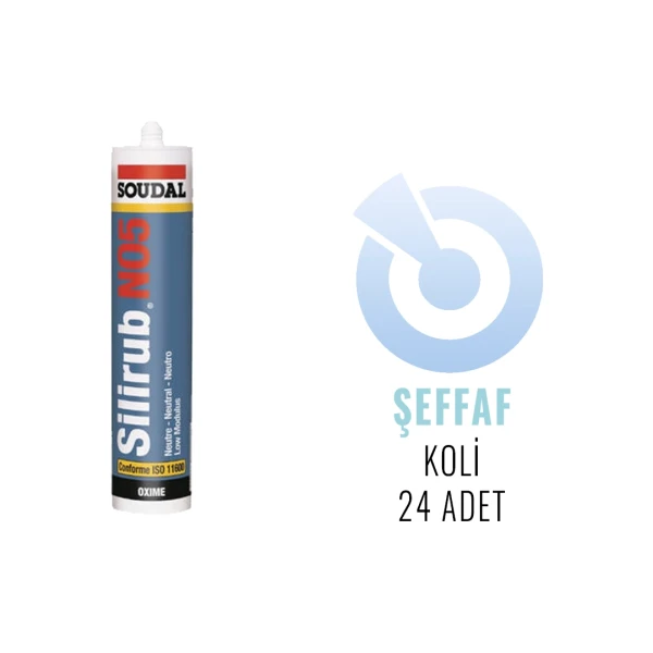 Soudal Silirub No5 - He Nötr Dış Cephe Derz Dolgu Silikonu 300 ML - 7