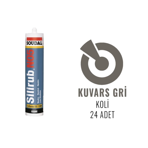 Soudal Silirub No5 - He Nötr Dış Cephe Derz Dolgu Silikonu 300 ML - 12